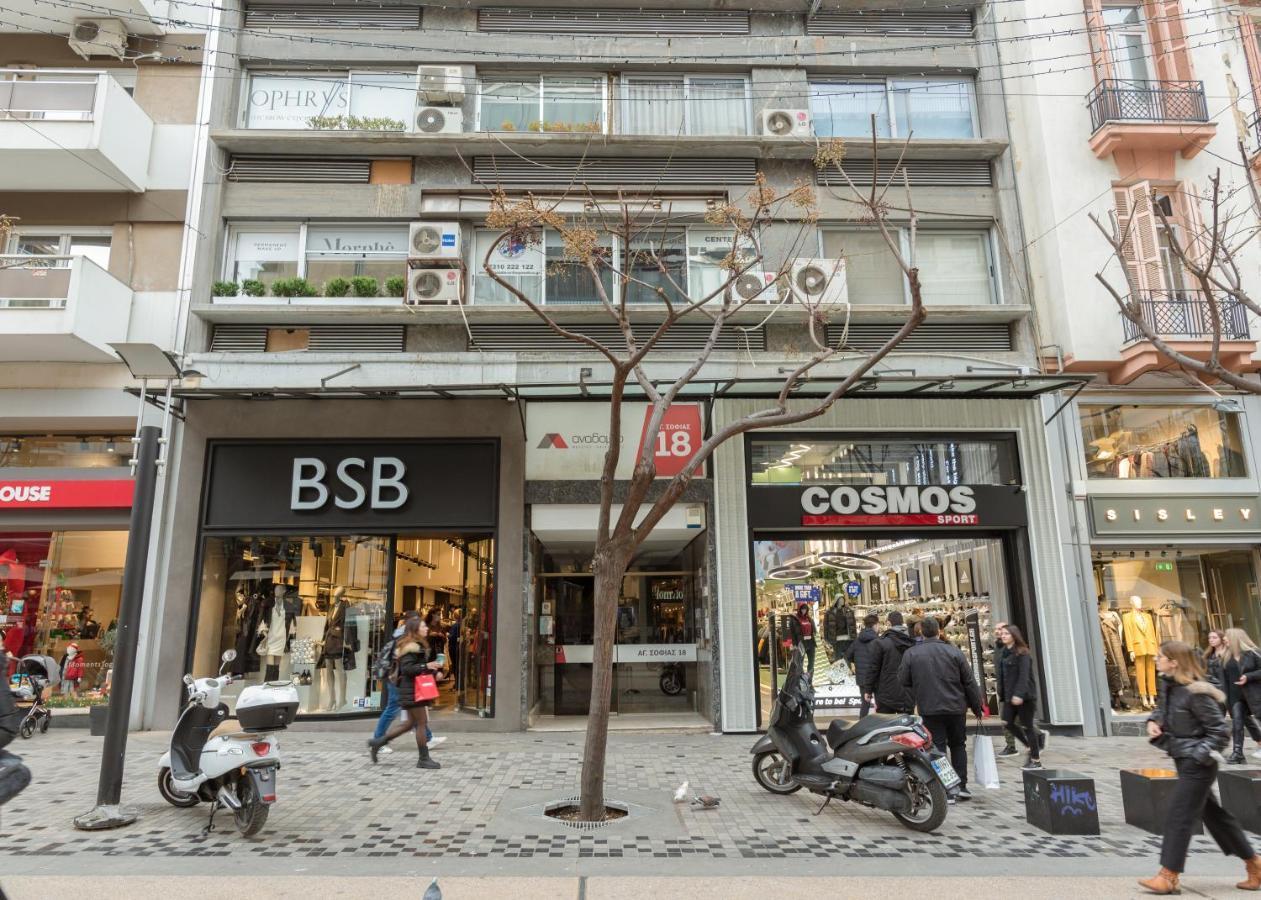 Ferienwohnung Ag.Sofias Pedestrian Area Luxury Ap. & Big Balcony Thessaloniki Exterior foto